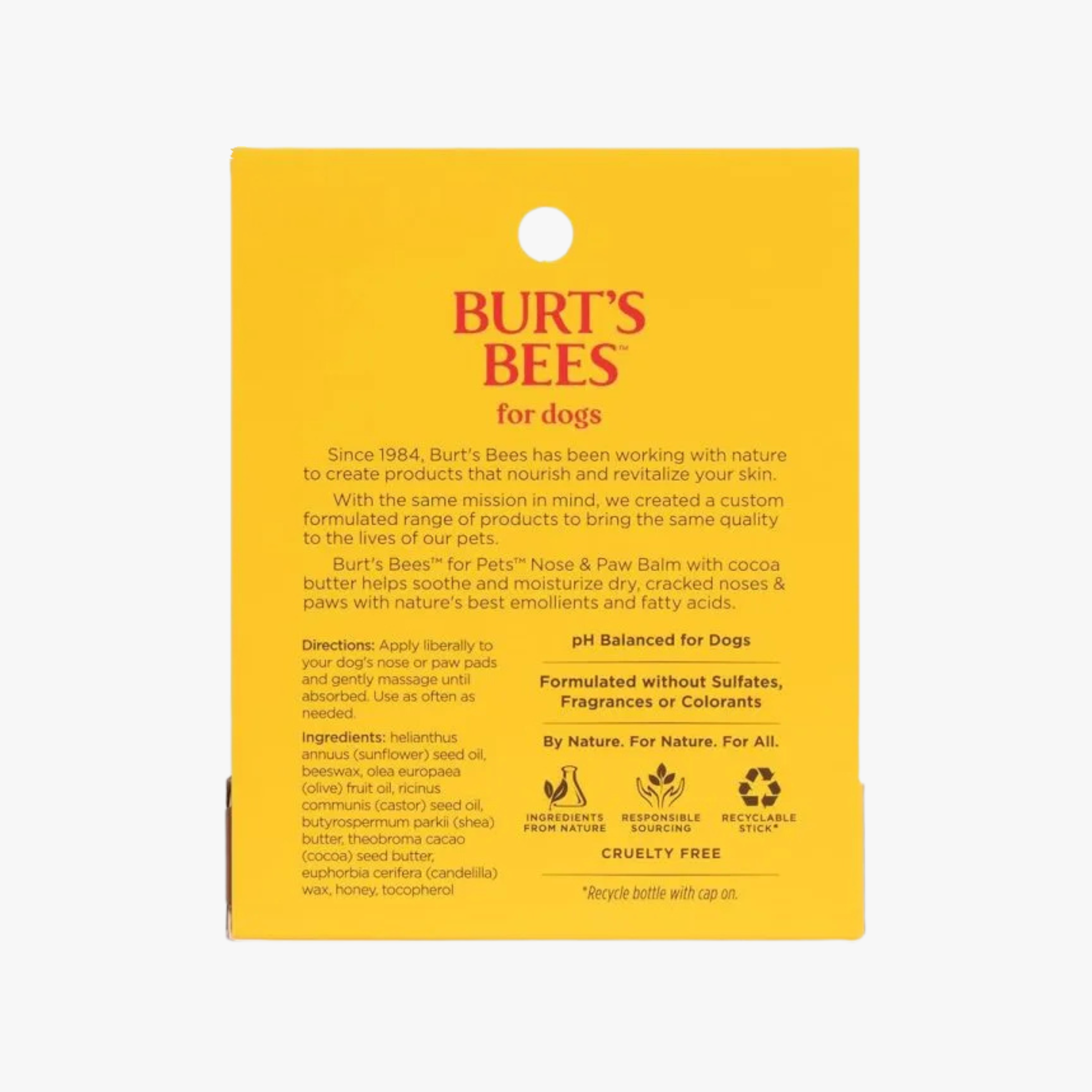 Burt’s Bees - Potekrem & Snutebalm for hund
