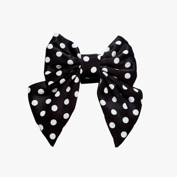 Satin Polka Dot Sailor Bow Tie - Hundesløyfe