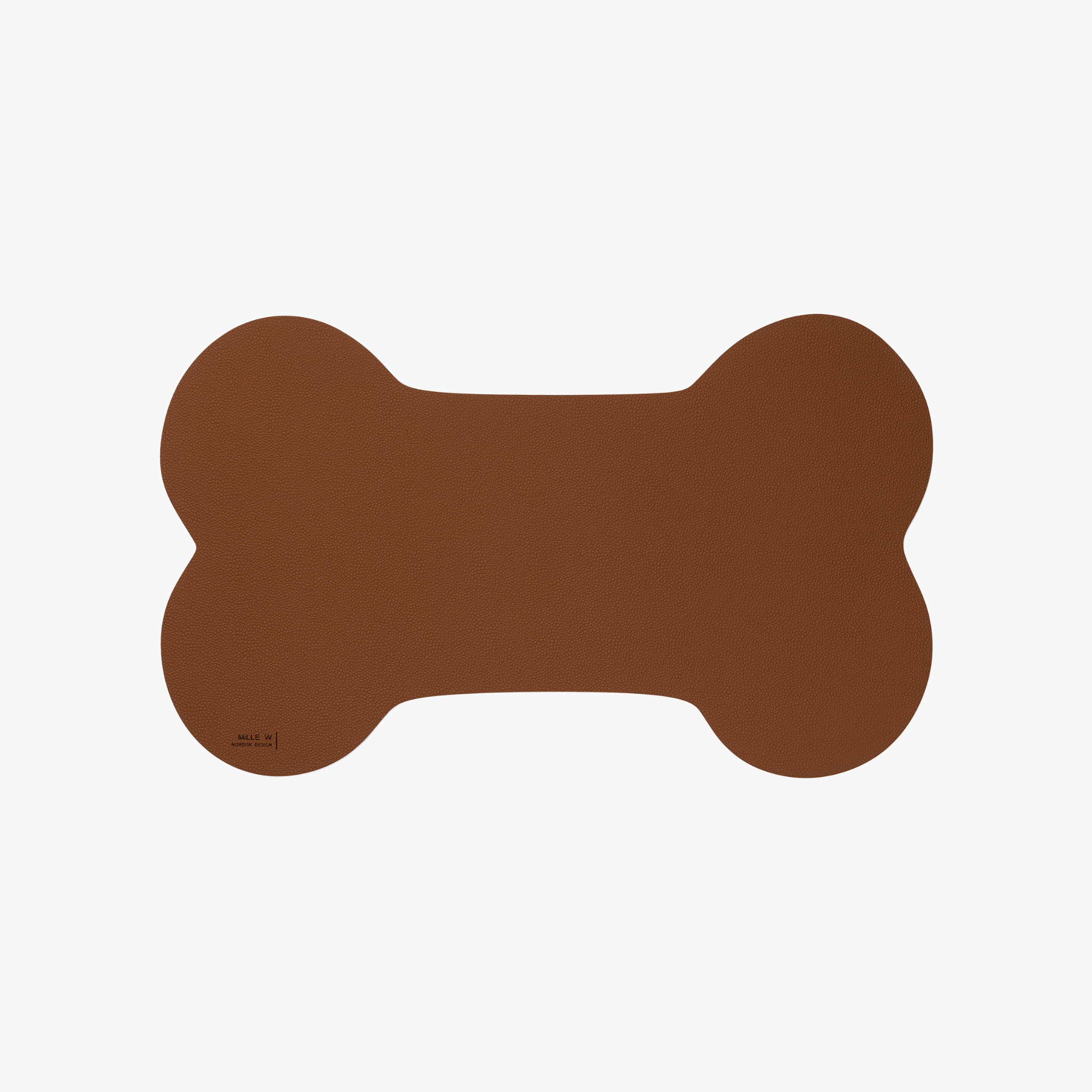 MiLLE Hund – Underlagsmatte til hundeskåler (Cognac)