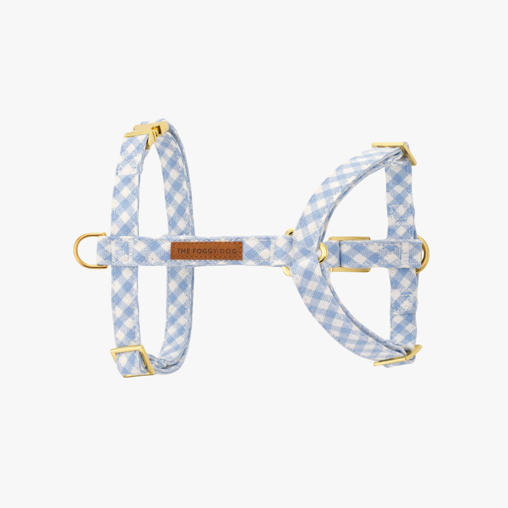 Sky Blue Gingham - Hundesele