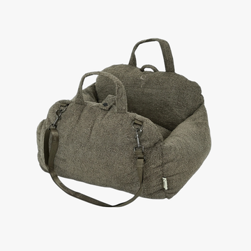 Tova 2 i 1 - Hundesete og reiseseng | Chestnut Bouclé