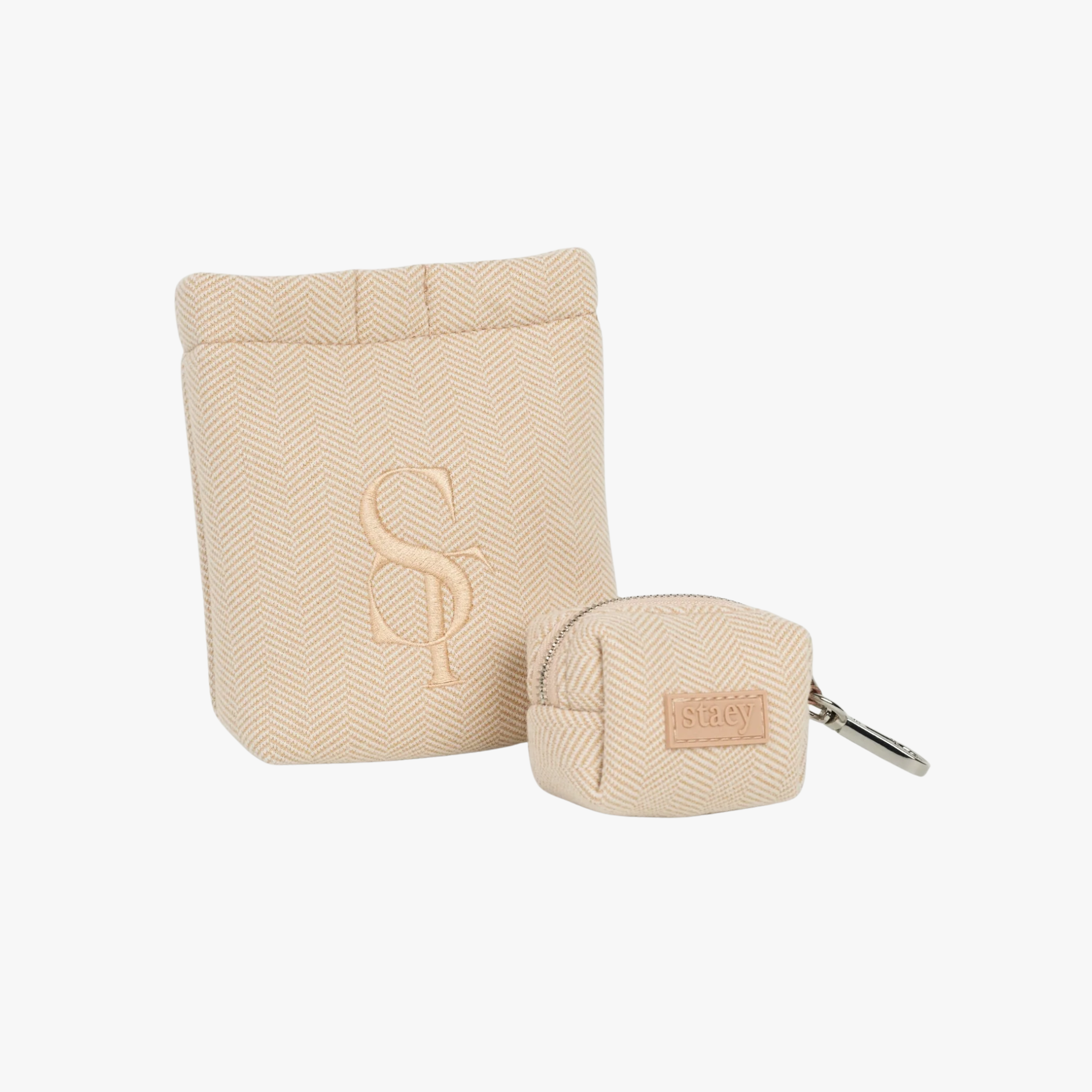 Elma Treat Bag with Waste Bag Holder | Light Rose