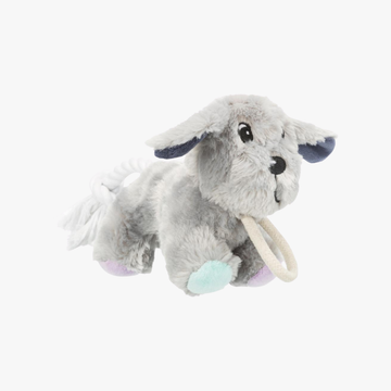 Valpeleke - Plysjhund med tau og pipelyd | 24 cm