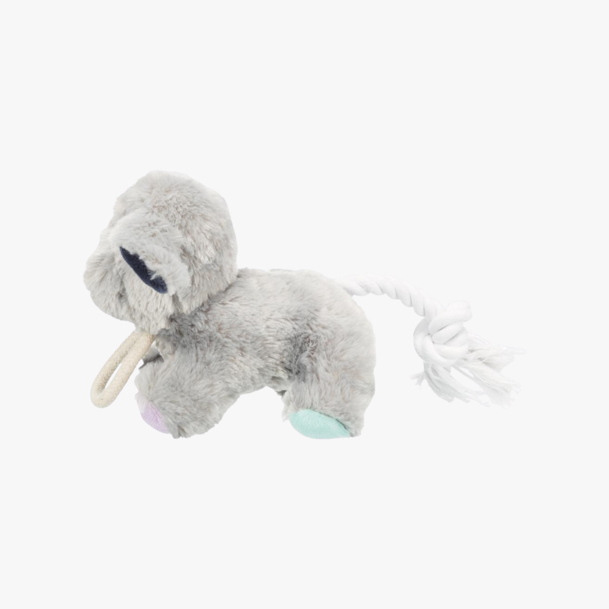 Valpeleke - Plysjhund med tau og pipelyd | 24 cm