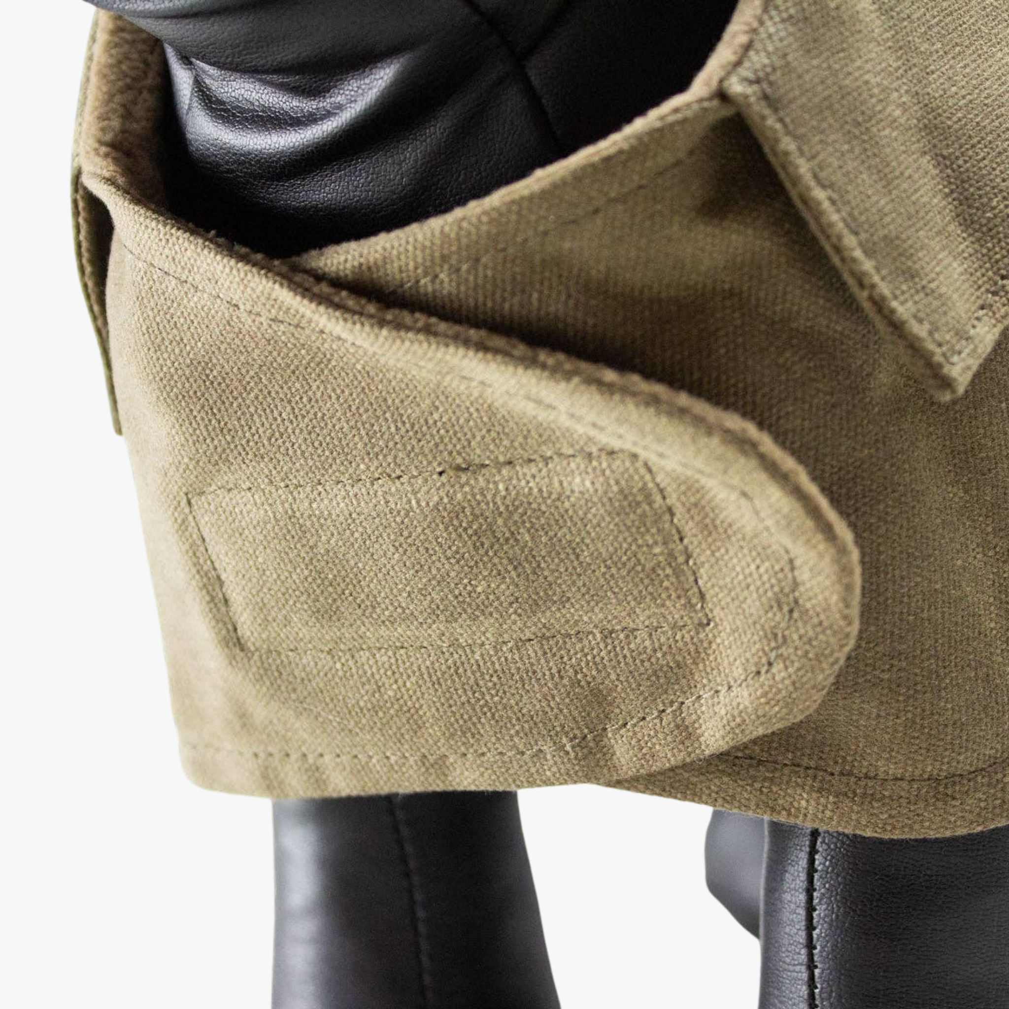 Waxed Canvas Dog Jacket Tan - Vokset canvas hundejakke