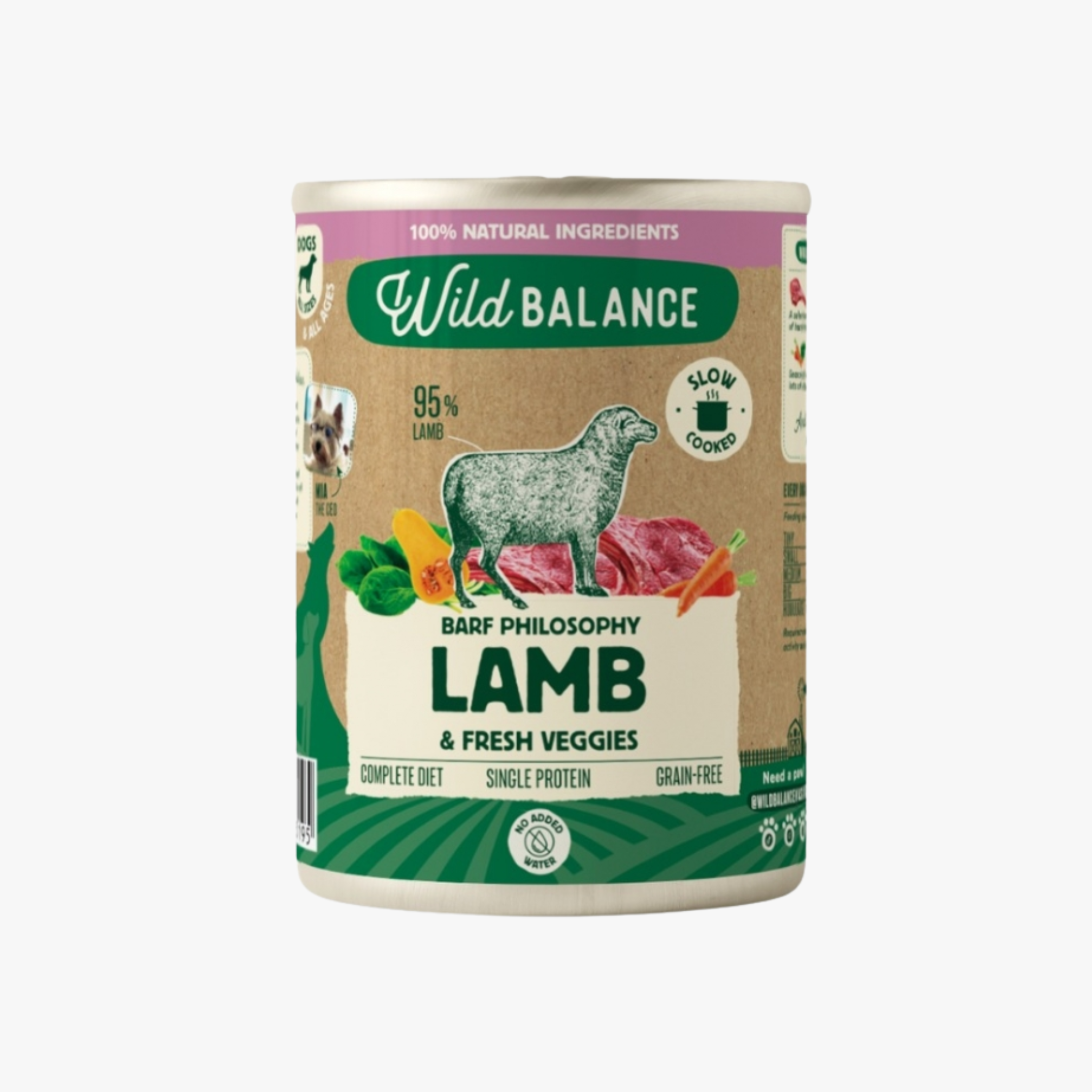 Wild Balance Lamb BARF – våtfôr | 400g
