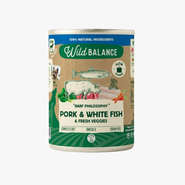 Wild Balance Pork & White Fish BARF – våtfôr | 400g