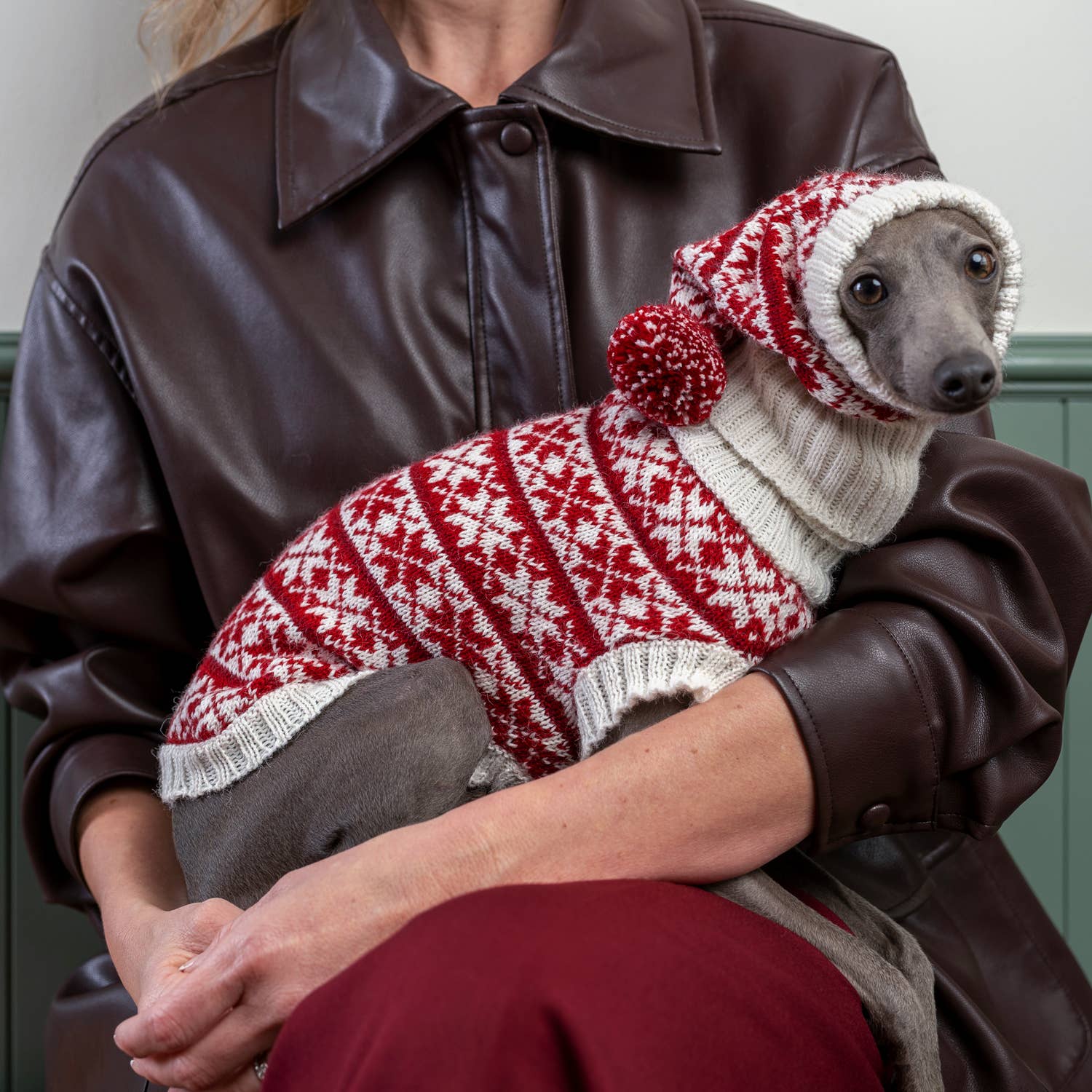 Snowflake Red – Alpakka ullgenser | Limited Edition