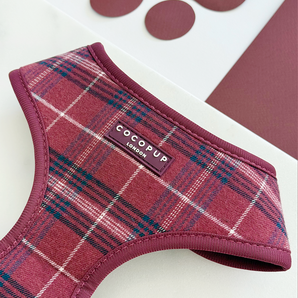 Mulberry Plaid - Justerbar hundesele