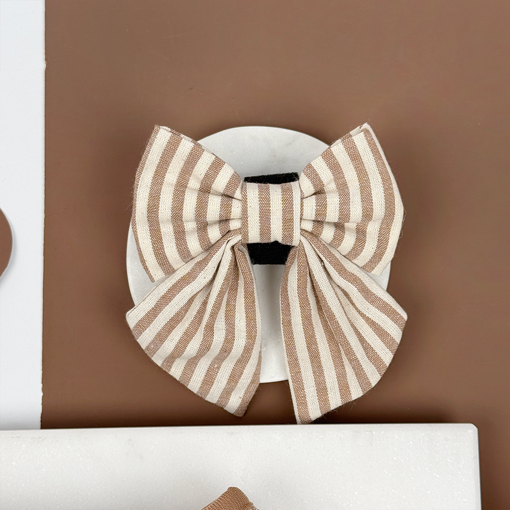 London Linen Stripes Sailor Bow Tie - Hundesløyfe