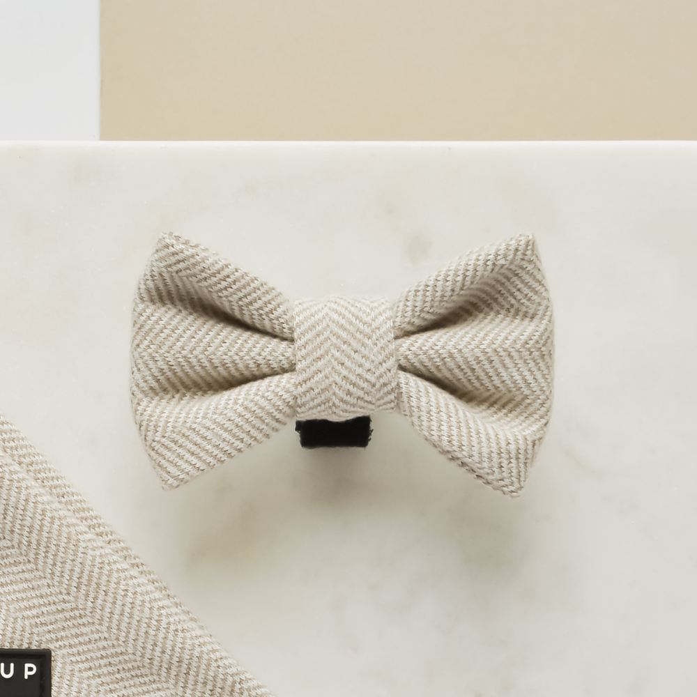 Brown Tweed Bow Tie - Sløyfe til hund