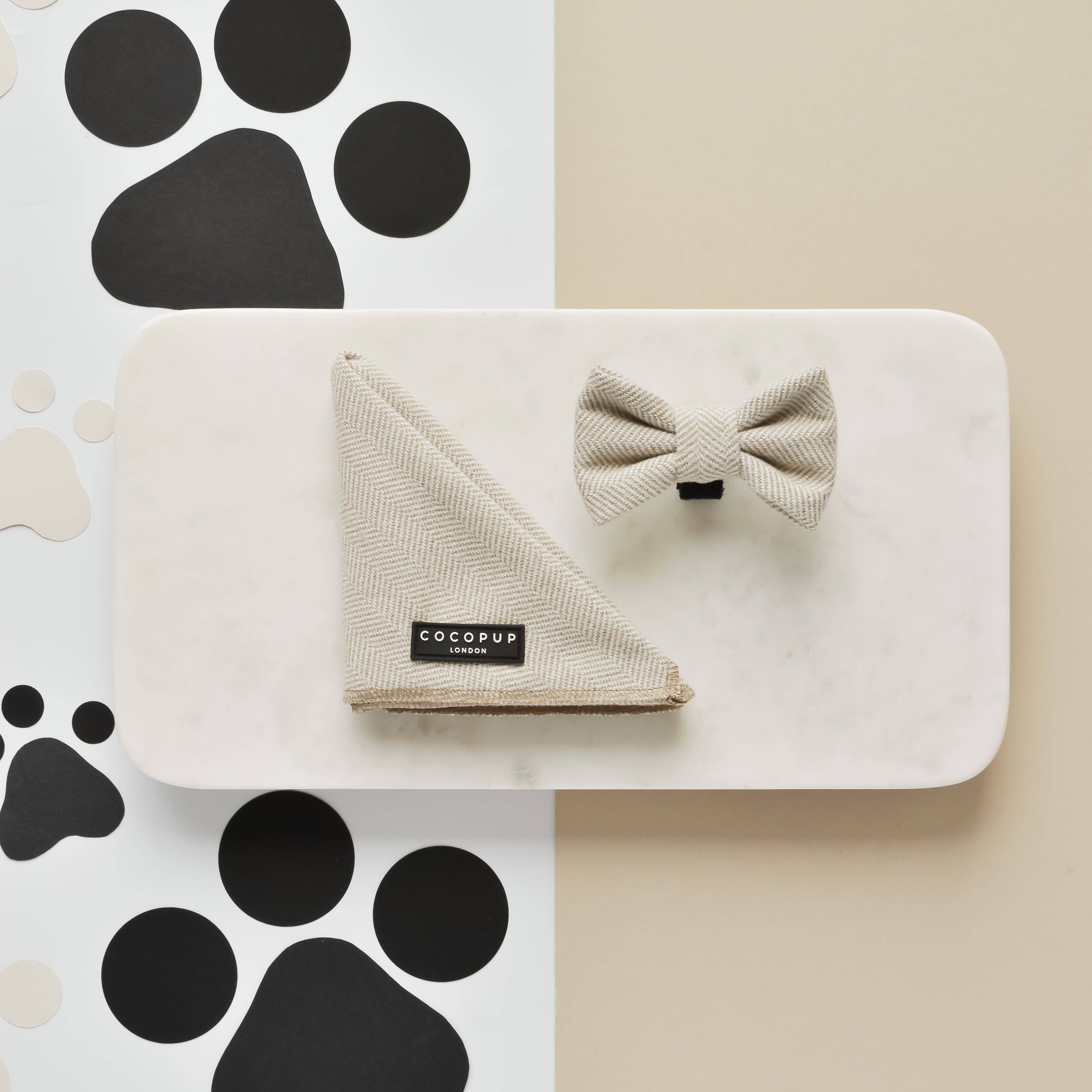 Brown Tweed Bow Tie - Sløyfe til hund