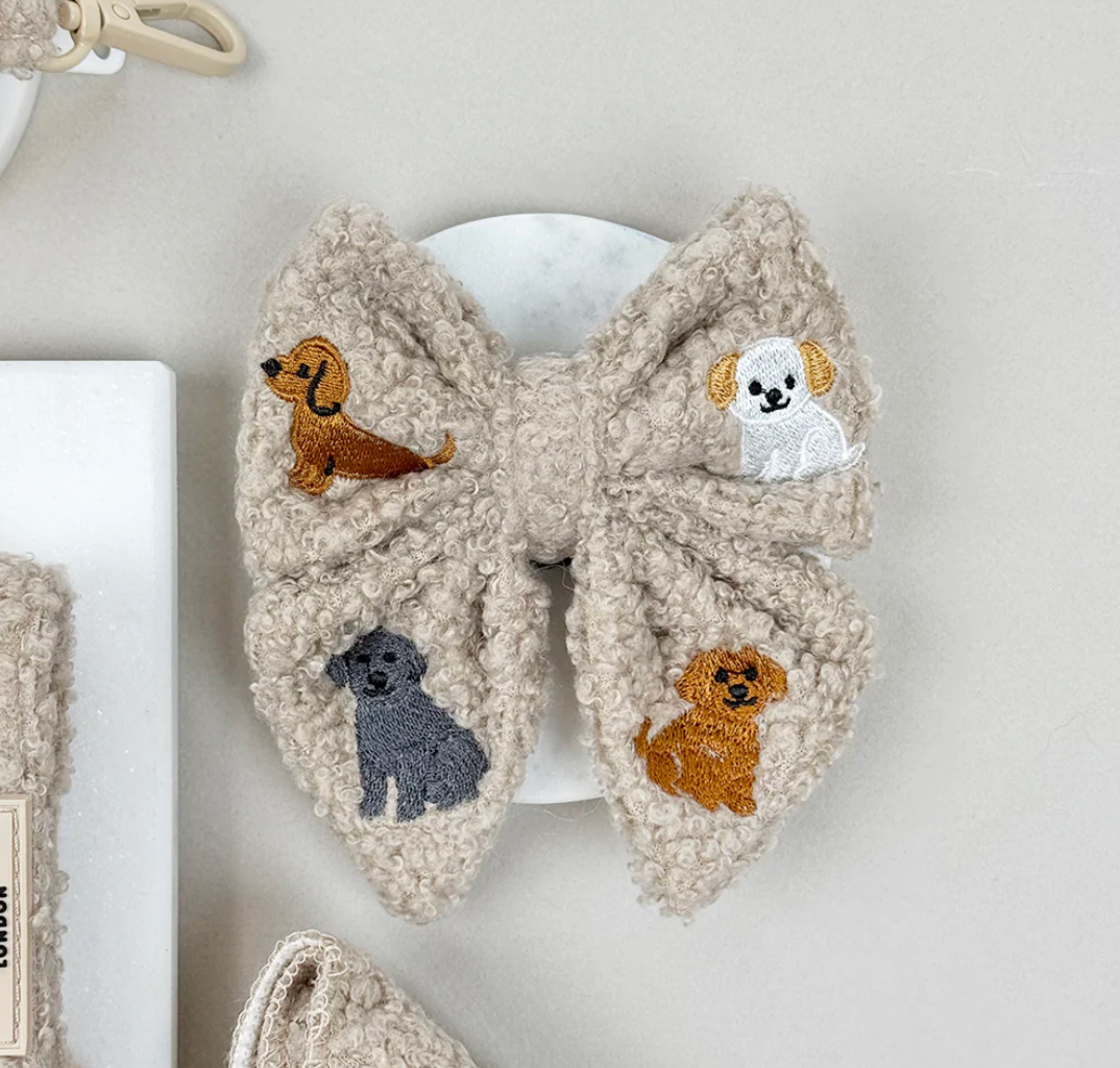 Ralph & Friends Mocha Teddy Sailor Bow Tie - Hundesløyfe