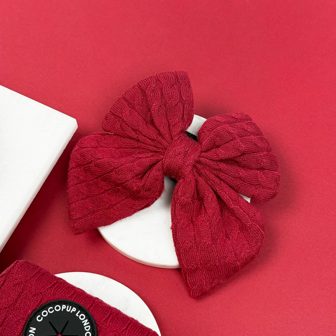 Cable Knit Mulled Wine - Hundesløyfe