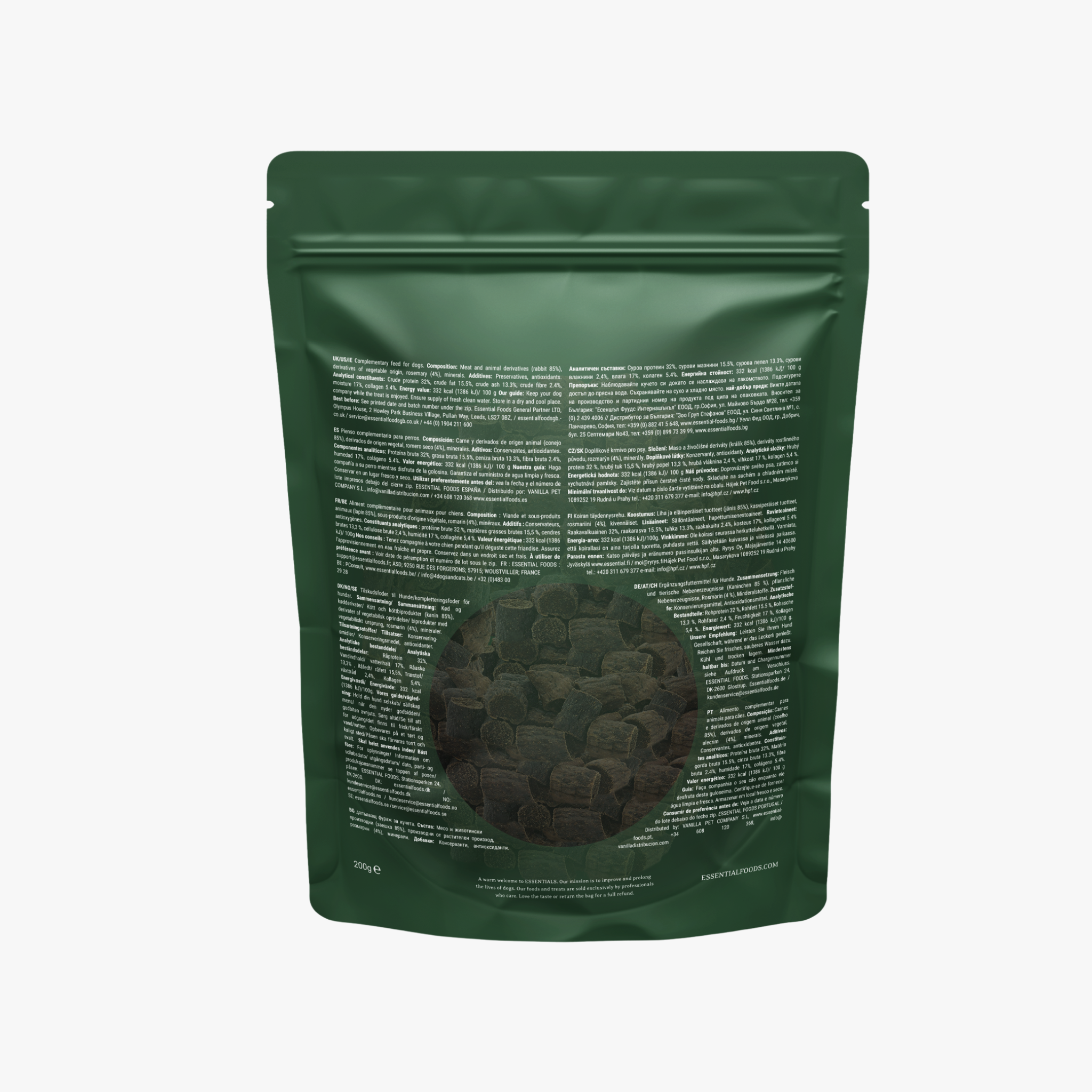 Rabbit & Rosemary Sensation - Chunky godbiter av kanin og rosmarin, 200g
